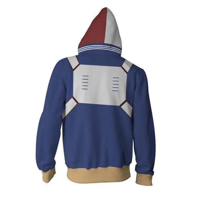 Shoto Todoroki Boku No Hero Academia Zip Up Hoodie