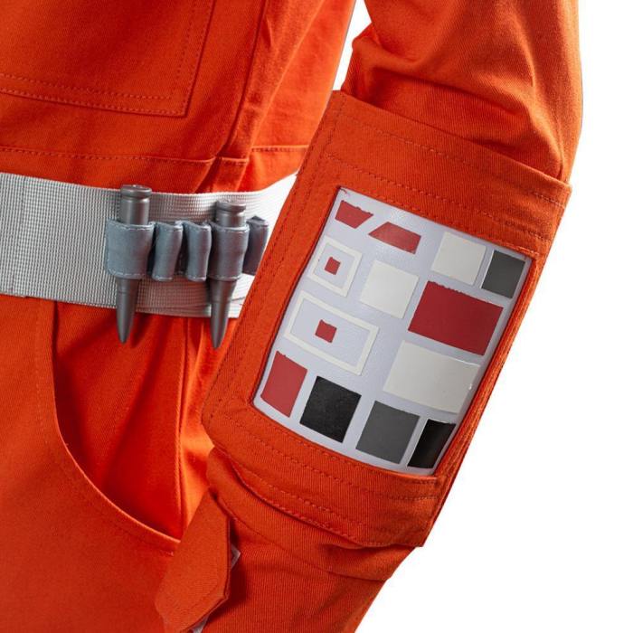 Star Wars X-Wing Rebel Uniform Outfit Pilot Jumpsuit Cosplay Costume