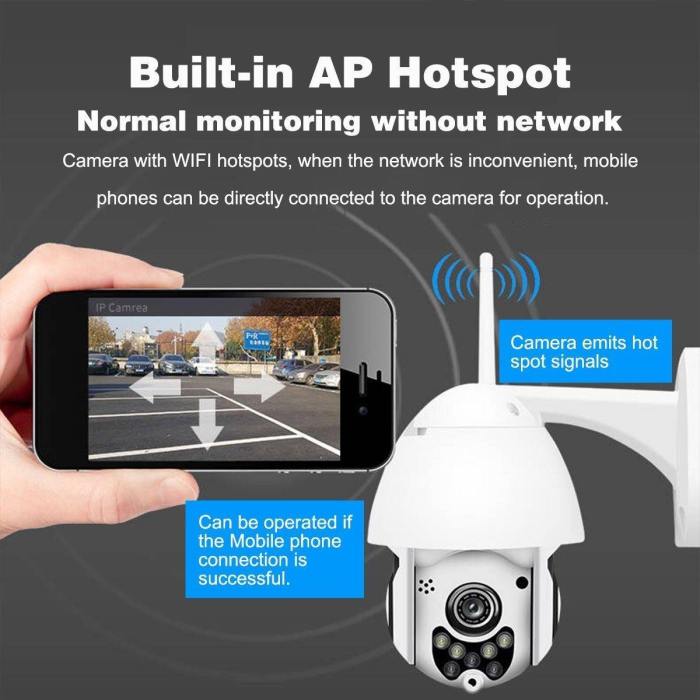 P 2Mp Wireless Wifi Ip Security Camera Intercom Night Vision Cctv Onvif Protocol Ap Hotspot Waterproof