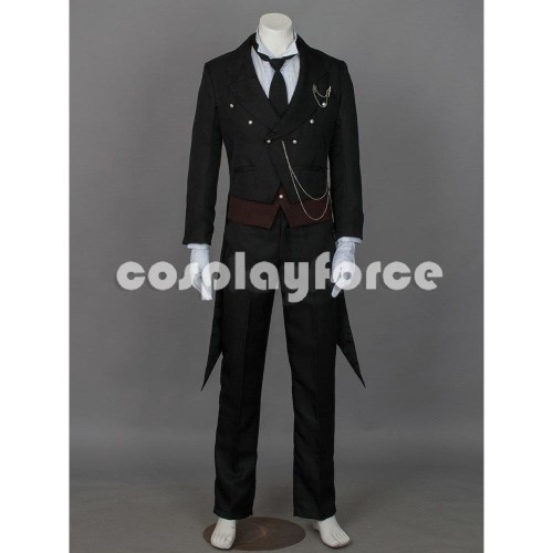 Black Butler Kuroshitsuji Sebastian Michaelis Cosplay Costume (Movie Versions)