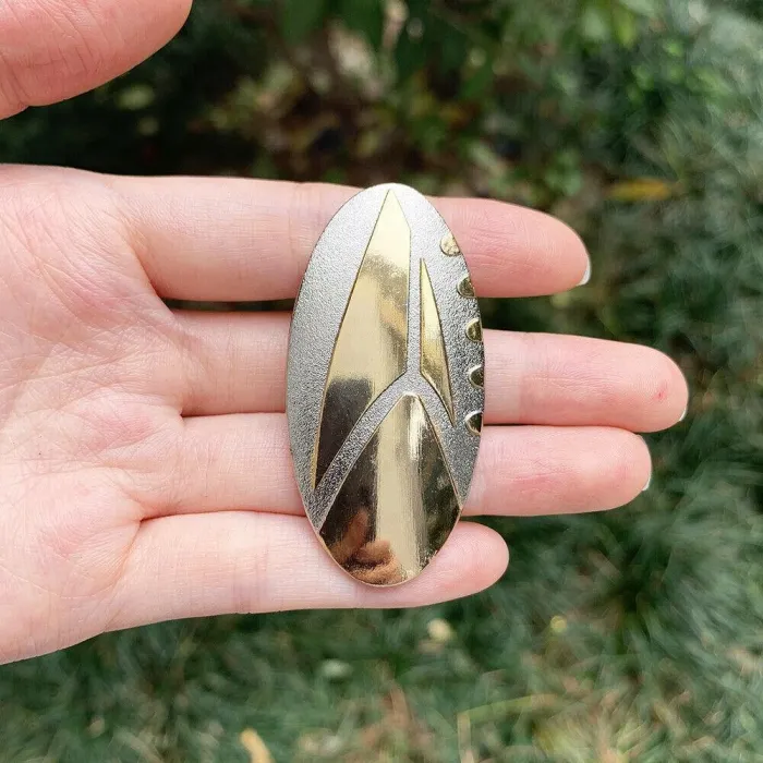 Star Trek Discovery 3 Fleet Admiral Charles Vance Magnet Pin Brooches Badge