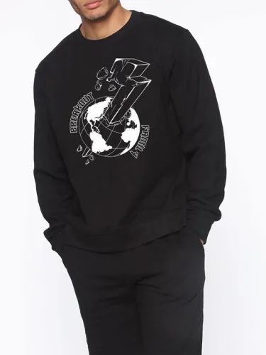 Breakout Family Earth Graphic Couple Sweatshirt