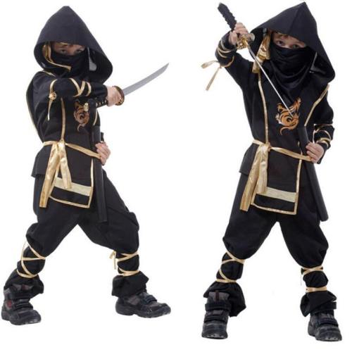 Kids Ninja Costumes Halloween Party Boys Girls Warrior Stealth Children'S Day Cosplay Assassin Costume