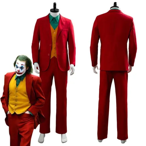 Joker Origin Romeo  Film Dc Movie Joaquin Phoenix Arthur Fleck Cosplay Costume Outfit Suit Uniform