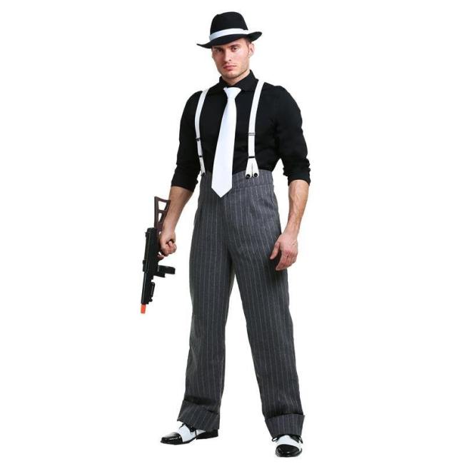Mens Mafia Underboss 'S Style Gangster Costume