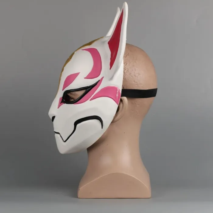Fortnite Fox Drift Skin Mask Helmet Halloween Half Face Mask