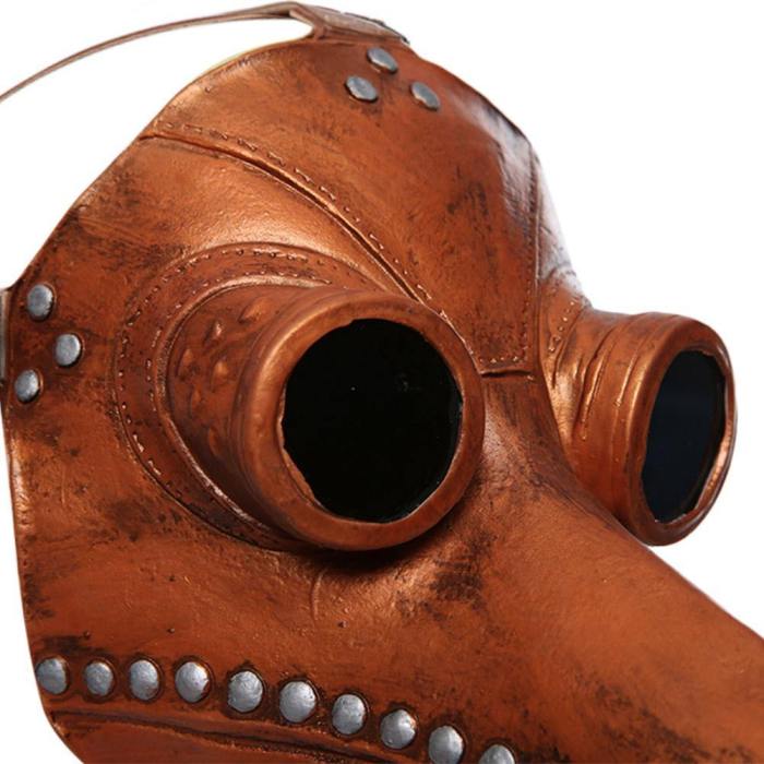 Plague Doctor Steampunk Latex Long Nose Beak Bird Face Cover Cosplay Halloween Costume Props