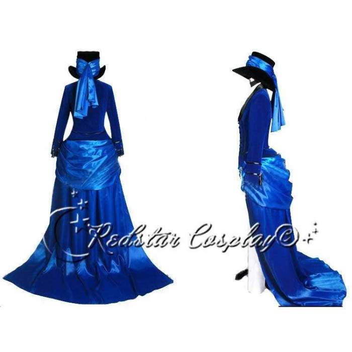 Black Butler Cosplay Ciel Phantomhive  Blue Costume -Custom made in Any size