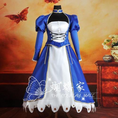 Fate Zero Fate Stay Night Saber Cosplay Dress/Costume