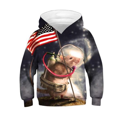 Teen 3D Hoodie Tinny Animal Printed Sweatshirt