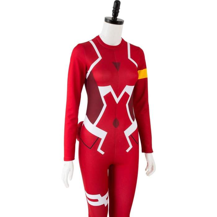 Darling In The Franxx Dfxx 02 Zero Two Pilot Jumpsuit Cosplay Costume Red