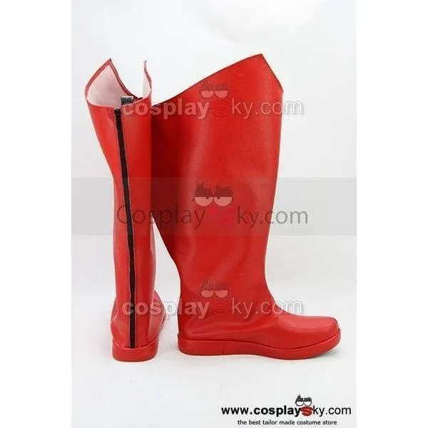 Superman Red Boots Cosplay Shoes Custom Made