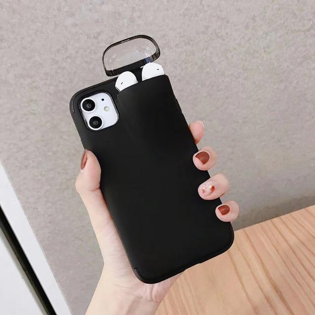 Trendy Phone Case With Airpods Protective Storage