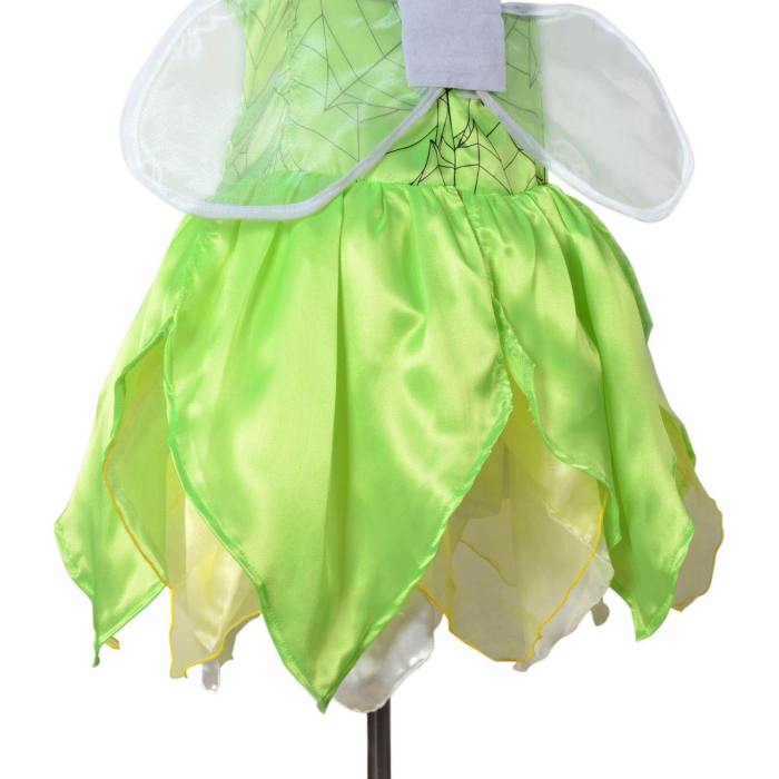 Tinker Bell Peter Pan Flower Fairy Tutu Dress With Wings Pixie Dress