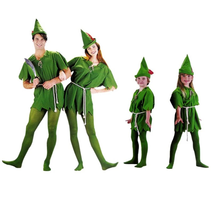 Child Kids Women Girls Boys Cartoon Movie Peter Pan Halloween Costume