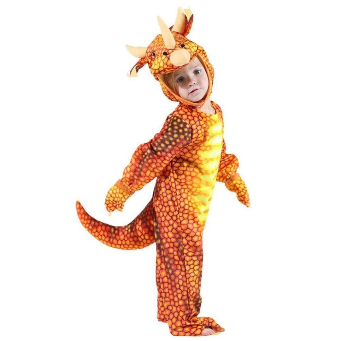 Kids Infant/Toddler Rust Triceratops Dinosaur T-Rex Cosplay Costume