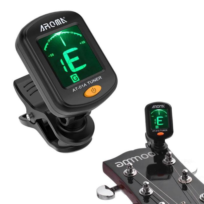 Rotatable Clip-On Guitar And Ukelele Tuner