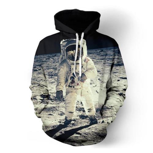 3D Print Hoodie - Galaxy Spaceman Pattern Pullover Hoodie  Css056