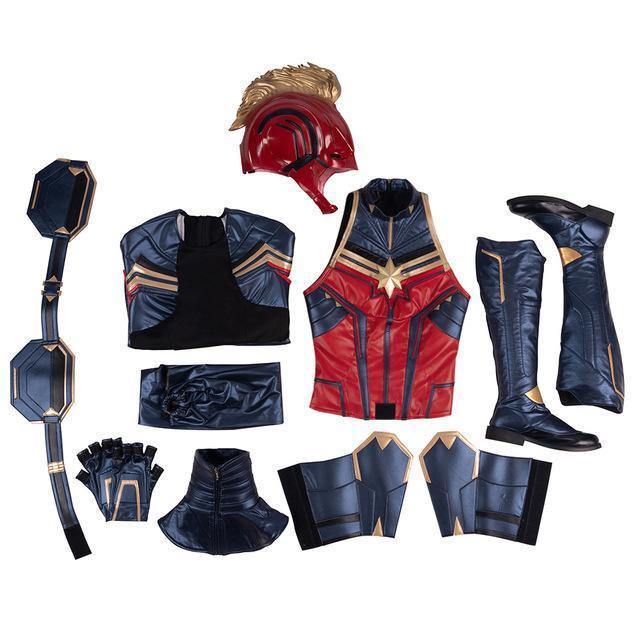 Captain Marvel Cosplay Halloween Costumes For Women Avengers 4 Carol Danvers Superhero Customize