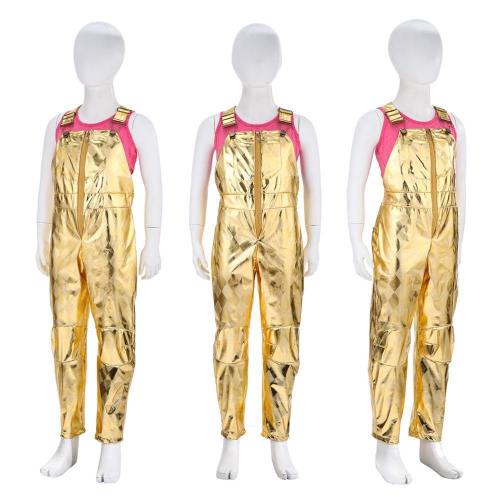 Kids Birds Of Prey Harley Quinn Cosplay Jumpsuit Costumes Party Props