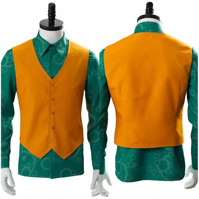 Joker Joaquin Phoenix Arthur Fleck Shirt With Vest Cosplay Costume