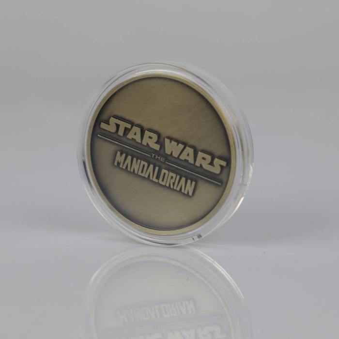 Star Wars The Mandalorian Collect Coin Bounty Hunter Boba Fett Baby Yoda Coin Metal Star Wars Accessories Prop