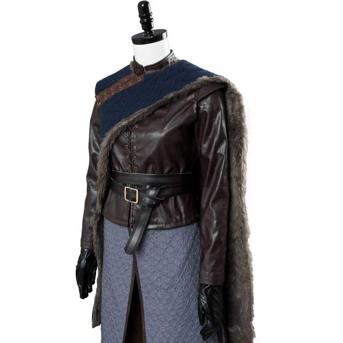 Game Of Thrones Arya Stark Season 8 S8 Outfit Cosplay Costume Adult