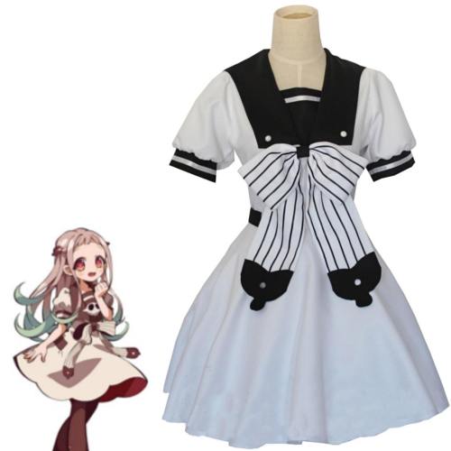 Anime Toilet-Bound Jibaku Shounen Nene Yashiro White Uniform Dress Suit