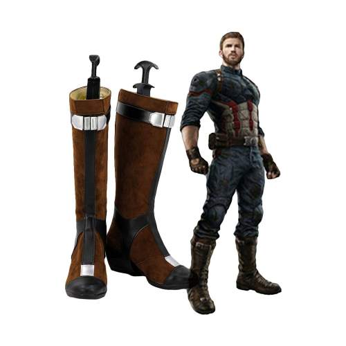 Avengers Infinity War Captain America Cosplay Shoes Boots Version 2