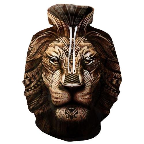 Unisex Lion King Hoodies Mufasa Printed Pullover 3D Print Jacket Sweatshirt