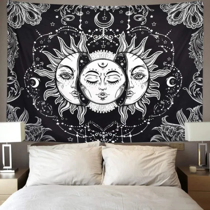 Sun Moon Mandala Tapestry Wall Hanging Decoration