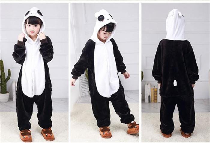 Child Romper Cute Panda Costume For Kids Onesie Pajamas For Girls Boys
