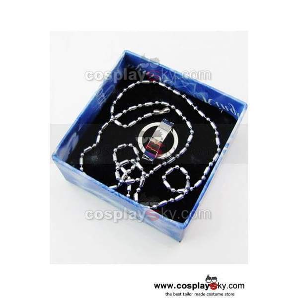 Kingdom Hearts Crown Double Rings Steel Pendant Necklace