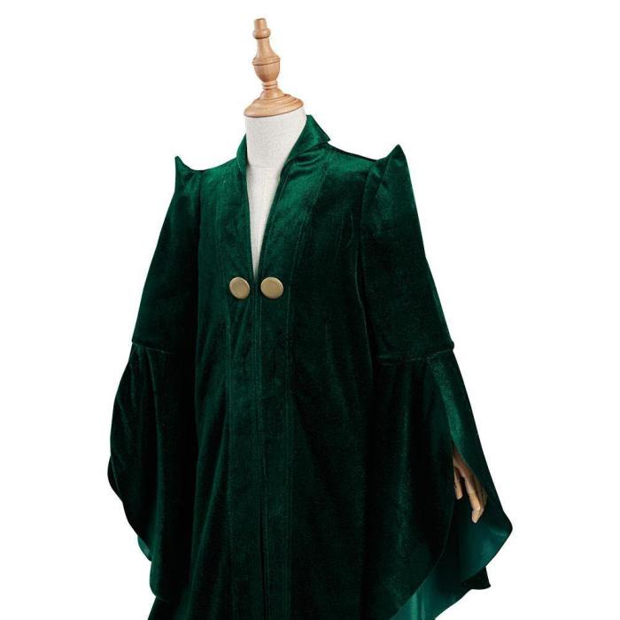 Harry Potter Minerva Mcgonagall Kids Children Robe Coat Halloween Carnival Suit Cosplay Costume