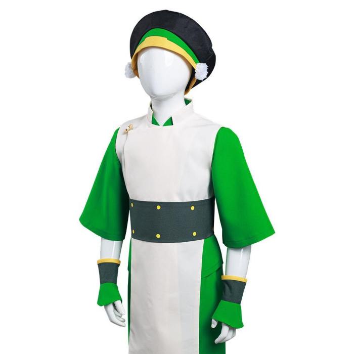 Avatar: The Last Airbender Toph Bengfang Kids Children Vest Pants Outfits Halloween Carnival Suit Cosplay Costume