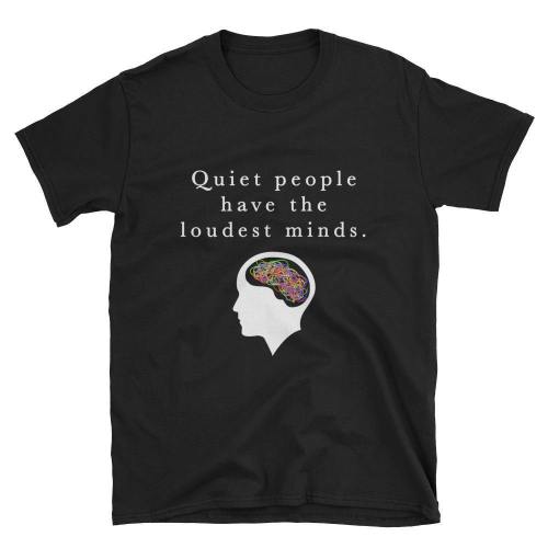  Quiet People  Short-Sleeve Unisex T-Shirt (Black/Navy)