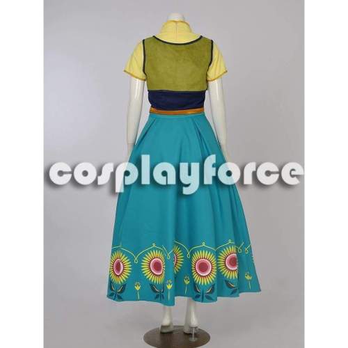 Frozen Fever Anna Cosplay Costume Mp002712