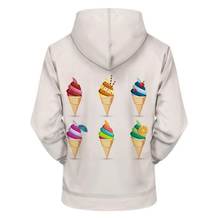 Colorful Ice Cream 3D - Sweatshirt, Hoodie, Pullover