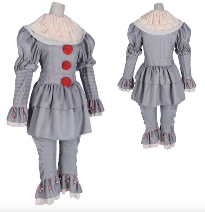Halloween Pennywise Scary Clown Cosplay Costume