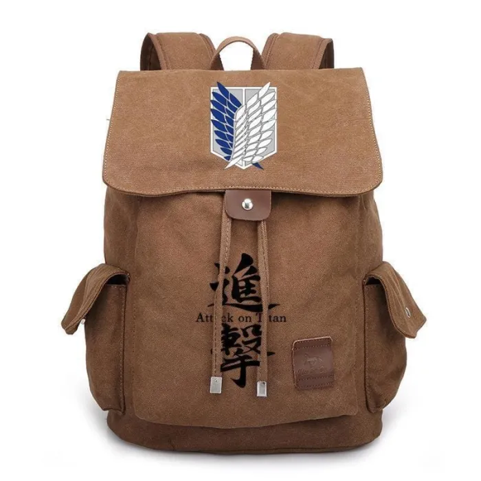 Anime Comics Attack On Titan Rucksack Backpack