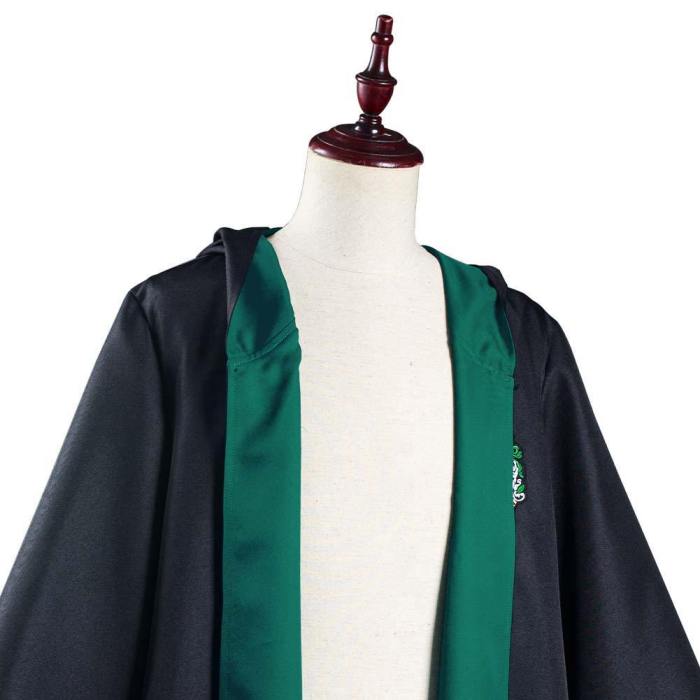 Harry Potter Slytherin Magic Gown Robe Halloween Carnival Suit Cosplay Costume