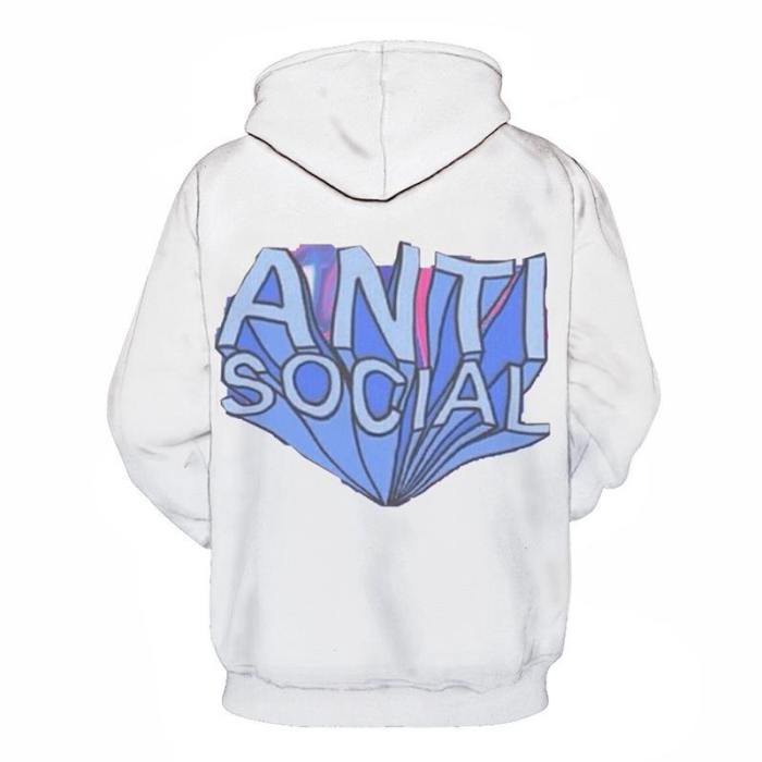 The Anti Social One 3D - Sweatshirt, Hoodie, Pullover