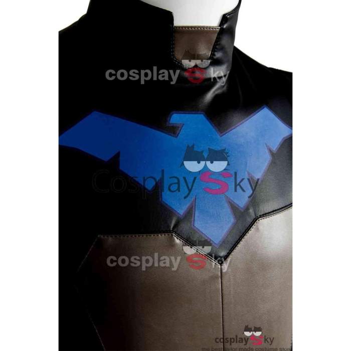 Young Justice S2 Nightwing Uniform Jumpsuit Cosplay Costume