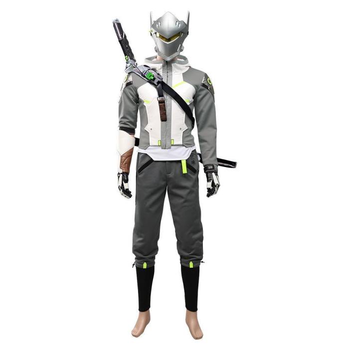 Game Overwatch 2 Ow Shimada Genji Hoodie Trousers Outfit Halloween Carnival Costume Cosplay Costume