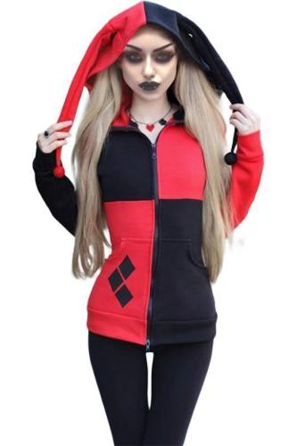 Teens Hoodie Suicide Squad Harley Quinn Sweatshirt Girls Jacket Costume