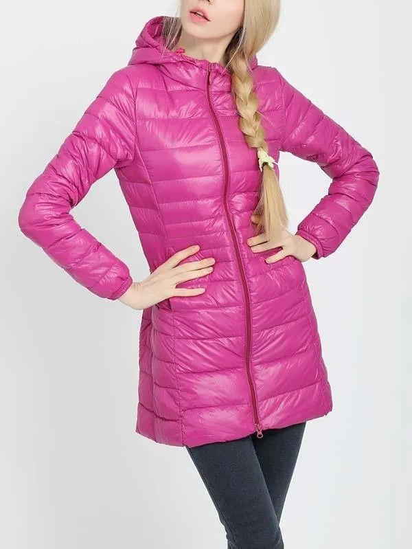 Women Lightweight Hooded Puffer Jacket