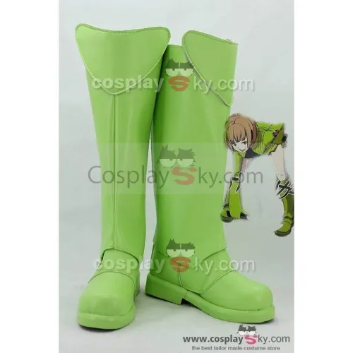 World Trigger Tamakoma First Kirie Konami Green Boots Cosplay Shoes