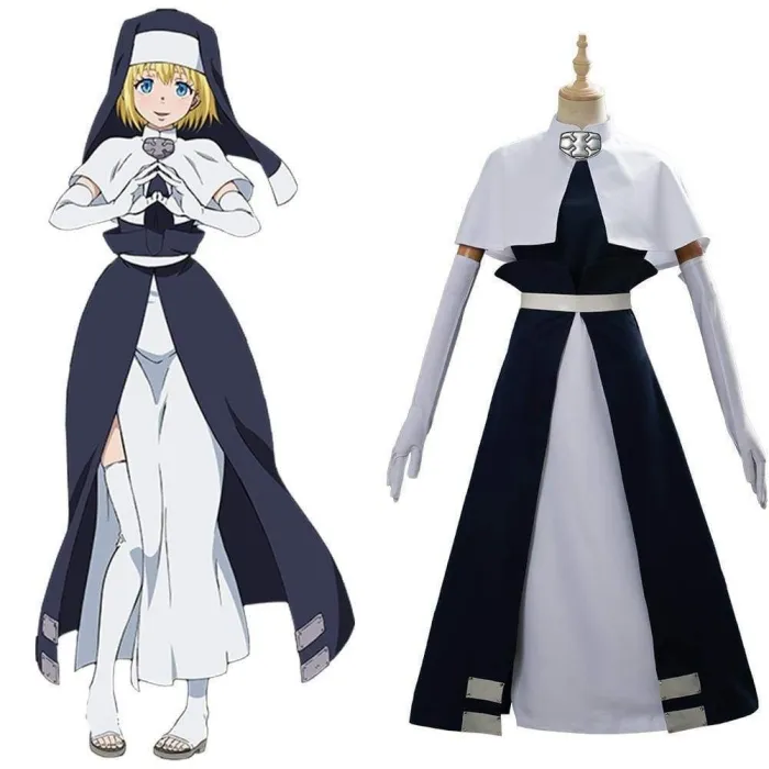 Fire Force Iris Nun Cosplay Costume