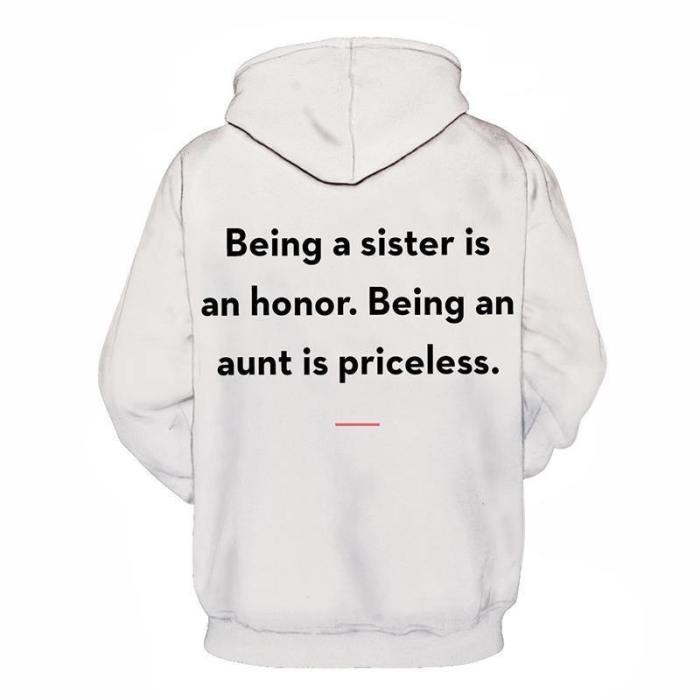 Honor Aunty 3D - Sweatshirt, Hoodie, Pullover
