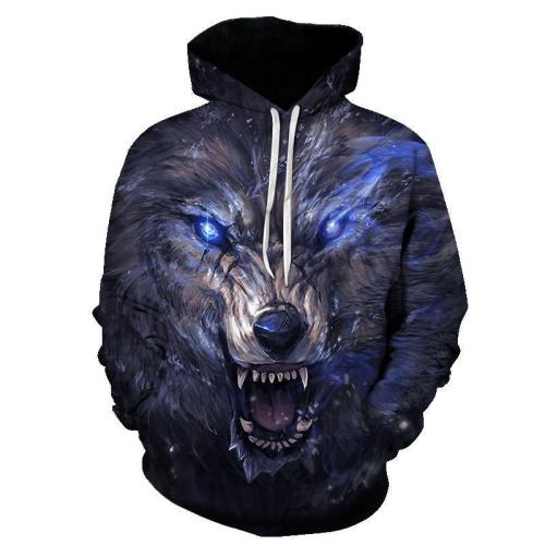 Brutal Bear Printing Hoodie Sportswear Sweatshirt